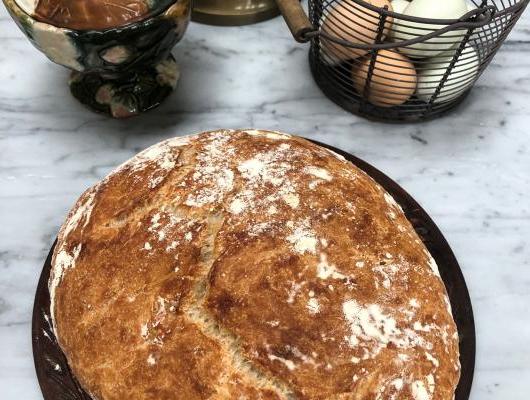 No-Knead Bread, recipe by Sullivan Street Bakery